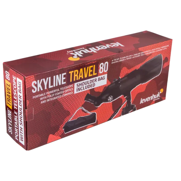 Телескоп Levenhuk Skyline Travel 80 Черный photo 8 Телескоп Levenhuk Skyline Travel 80 Черный photo 8