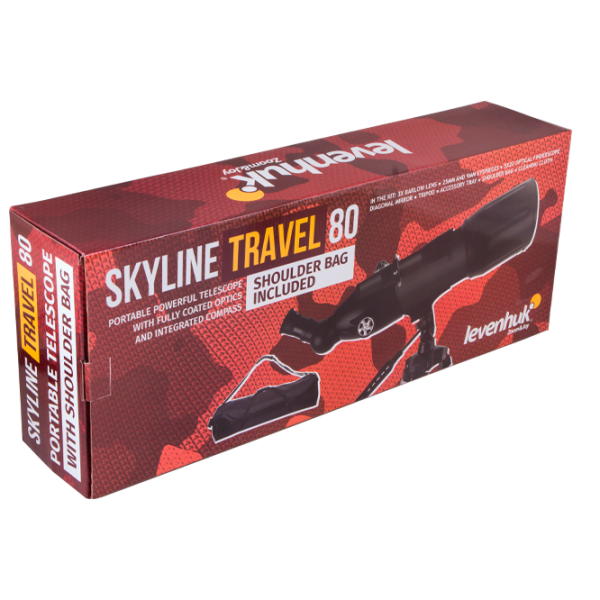 Телескоп Levenhuk Skyline Travel 80 Черный photo 8 Телескоп Levenhuk Skyline Travel 80 Черный photo 8