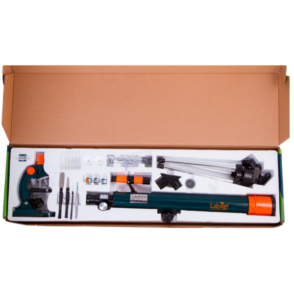 Levenhuk LabZZ MT2 Kit (микроскоп + телескоп) Зелёный photo 5