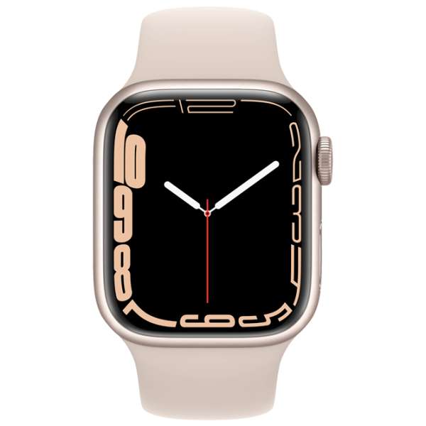 Ceas inteligent Apple Watch Series 7 + Cellular MKHR3WB/ A/ Starlight Khaki/ Starlight Sport photo 2 Ceas inteligent Apple Watch Series 7 + Cellular MKHR3WB/ A/ Starlight Khaki/ Starlight Sport photo 2