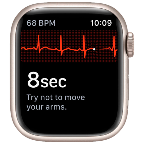 Ceas inteligent Apple Watch Series 7 + Cellular MKHR3WB/ A/ Starlight Khaki/ Starlight Sport photo 3 Ceas inteligent Apple Watch Series 7 + Cellular MKHR3WB/ A/ Starlight Khaki/ Starlight Sport photo 3