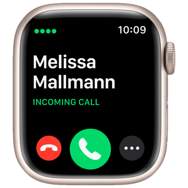 Ceas inteligent Apple Watch Series 7 + Cellular MKHR3WB/ A/ Starlight Khaki/ Starlight Sport photo 6 Ceas inteligent Apple Watch Series 7 + Cellular MKHR3WB/ A/ Starlight Khaki/ Starlight Sport photo 6