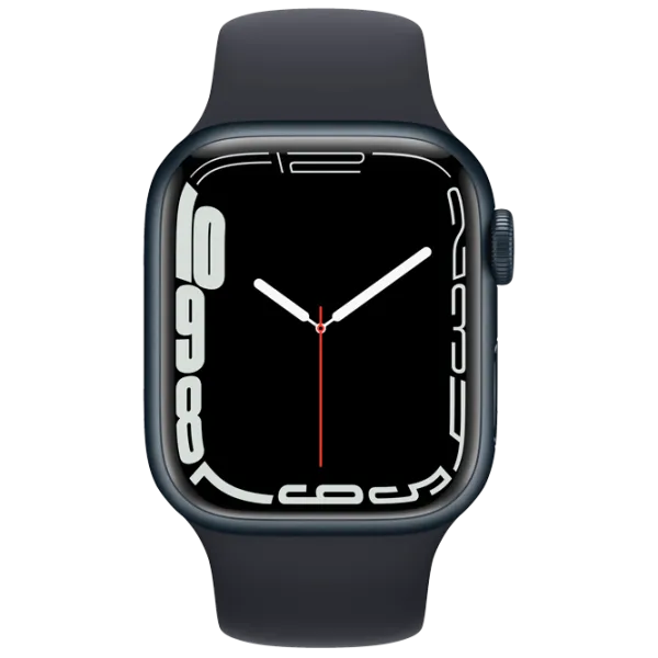 Ceas inteligent Apple Watch Series 7 + Cellular MKHQ3WB/ A/ Midnight Black/ Midnight Sport photo 2