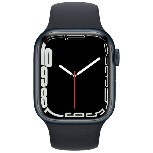 Ceas inteligent Apple Watch Series 7 + Cellular MKHQ3WB/ A/ Midnight Black/ Midnight Sport photo 2