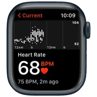 Ceas inteligent Apple Watch Series 7 + Cellular MKHQ3WB/ A/ Midnight Black/ Midnight Sport photo 4