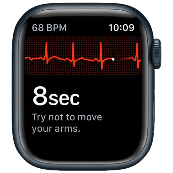Ceas inteligent Apple Watch Series 7 + Cellular MKHQ3WB/ A/ Midnight Black/ Midnight Sport photo 5