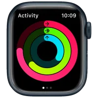 Ceas inteligent Apple Watch Series 7 + Cellular MKHQ3WB/ A/ Midnight Black/ Midnight Sport photo 8