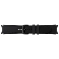 Ремень Samsung Galaxy Watch 4 ET-SHR88SBEG Кожа/ 20 мм/ Черный Серебристый photo 3
