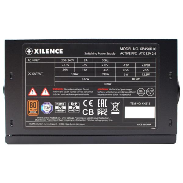 Блок питания Xilence XP450R10 80+ Bronze/ 450 Вт photo 5