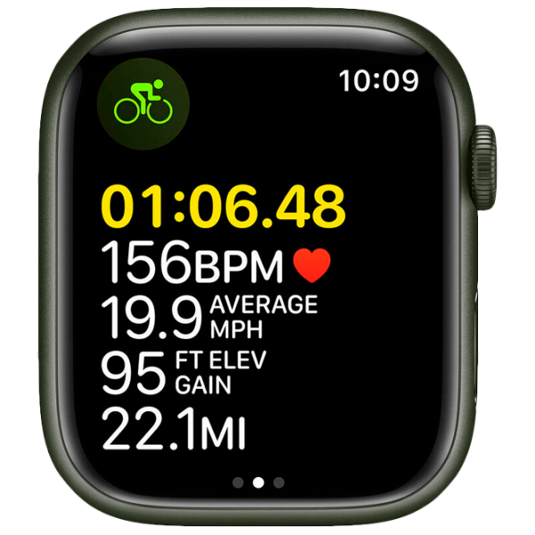 Ceas inteligent Apple Watch Series 7 + Cellular MKJR3WB/ A/ Green/ Clover Sport photo 3
