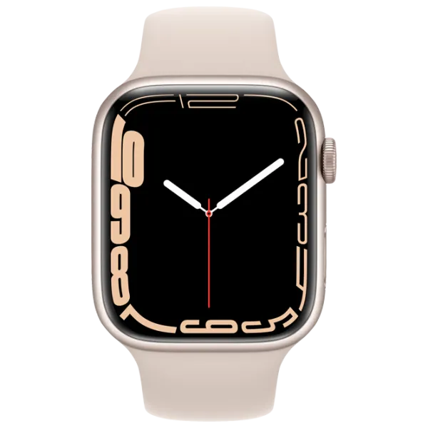 Умные часы Apple Watch Series 7 + Cellular MKJQ3WB/ A/ Starlight Хаки/ Starlight Sport photo 2