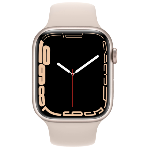 Умные часы Apple Watch Series 7 + Cellular MKJQ3WB/ A/ Starlight Хаки/ Starlight Sport photo 2