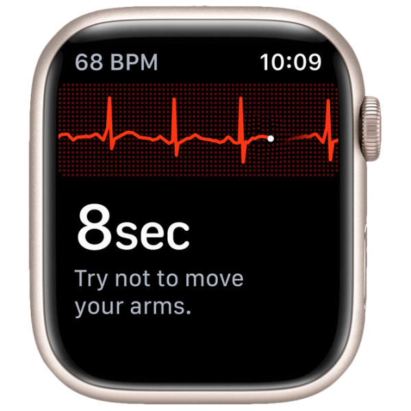 Умные часы Apple Watch Series 7 + Cellular MKJQ3WB/ A/ Starlight Хаки/ Starlight Sport photo 4