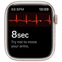 Умные часы Apple Watch Series 7 + Cellular MKJQ3WB/ A/ Starlight Хаки/ Starlight Sport photo 4