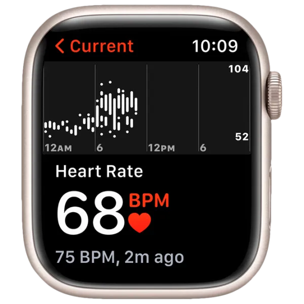 Умные часы Apple Watch Series 7 + Cellular MKJQ3WB/ A/ Starlight Хаки/ Starlight Sport photo 5