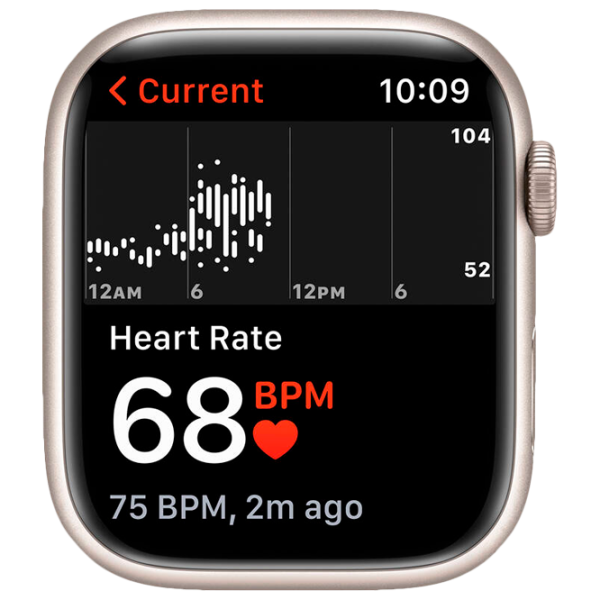 Умные часы Apple Watch Series 7 + Cellular MKJQ3WB/ A/ Starlight Хаки/ Starlight Sport photo 5