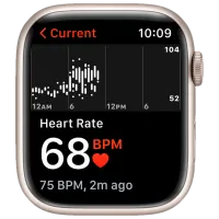 Умные часы Apple Watch Series 7 + Cellular MKJQ3WB/ A/ Starlight Хаки/ Starlight Sport photo 5