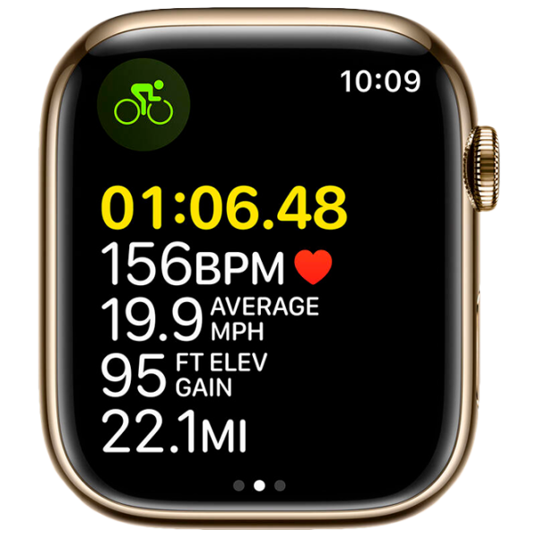 Ceas inteligent Apple Watch Series 7 + Cellular MKJY3WB/ A/ Gold/ Oțel inoxidabil/ Gold Milanese Loop photo 5