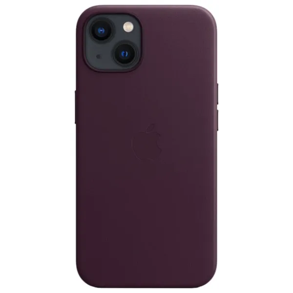 Husă pentru smartphone Apple iPhone 13 Apple/ Back/ Piele/ Dark Cherry photo 2