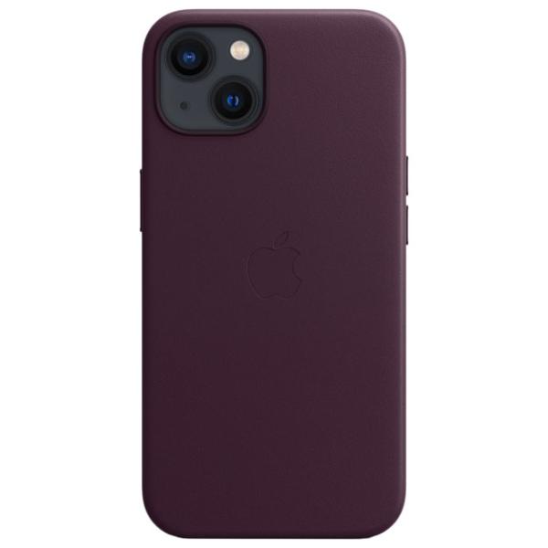Husă pentru smartphone Apple iPhone 13 Apple/ Back/ Piele/ Dark Cherry photo 2