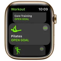 Умные часы Apple Watch Series 7 + Cellular MKJX3WB/ A/ Нержавеющая сталь Золотой/ Dark Cherry Sport photo 4