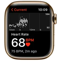 Умные часы Apple Watch Series 7 + Cellular MKJX3WB/ A/ Нержавеющая сталь Золотой/ Dark Cherry Sport photo 5