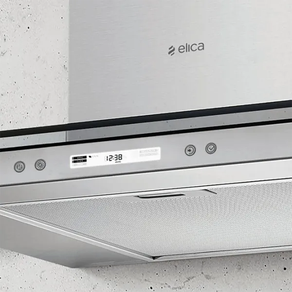 Hotă Elica Flat Glass Plus IX/A/60 Șemineu/ Inox/ Gray photo 2