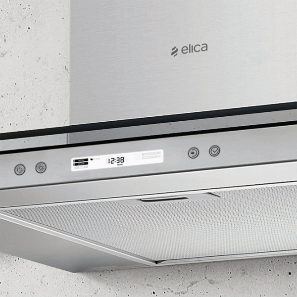 Hotă Elica Flat Glass Plus IX/A/60 Șemineu/ Inox/ Gray photo 2
