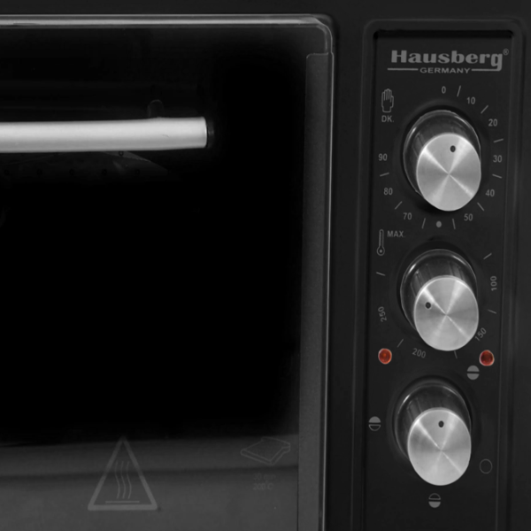 Cuptor electric HAUSBERG HB8015 48 l / 1800 W / Black photo 2