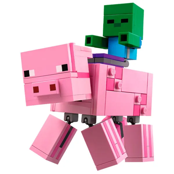 Конструктор LEGO BigFig Pig with Baby Zombie Разноцветный photo 3