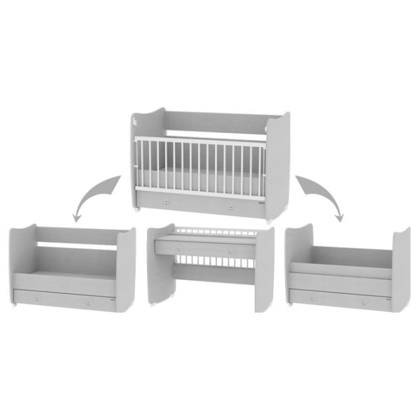 Pat pentru copii Lorelli BED DREAM NEW (10150420024A) 0 luni - 4 ani/ White photo 5
