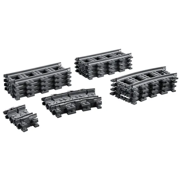 Конструктор LEGO Tracks Железнодорожные пути/ Черный photo 2
