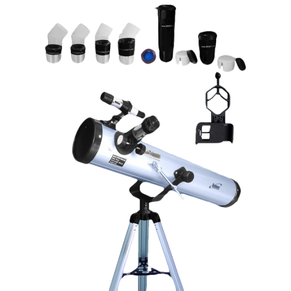 Telescop Seben 76/ 700 (big pack) Silver photo 2
