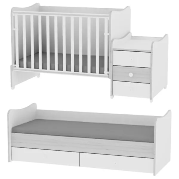 Детская кровать Lorelli BED MAXI PLUS NEW (10150300034А) 0 месяцев - 14 лет/ Белый photo 2 Детская кровать Lorelli BED MAXI PLUS NEW (10150300034А) 0 месяцев - 14 лет/ Белый photo 2