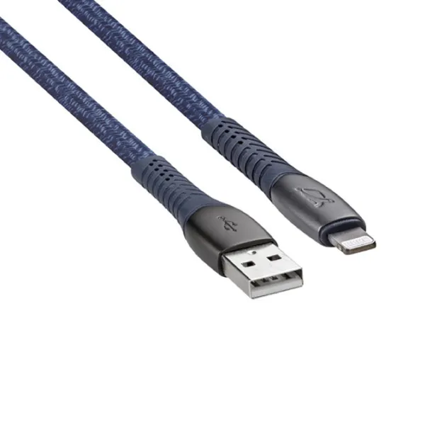 Cablu pentru telefon MFI PS6101 RivaCase USB Type-A + Lightning 1.2 m/ Blue photo 2