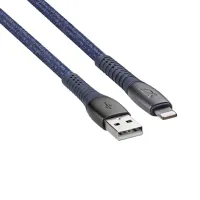 Cablu pentru telefon MFI PS6101 RivaCase USB Type-A + Lightning 1.2 m/ Blue photo 2