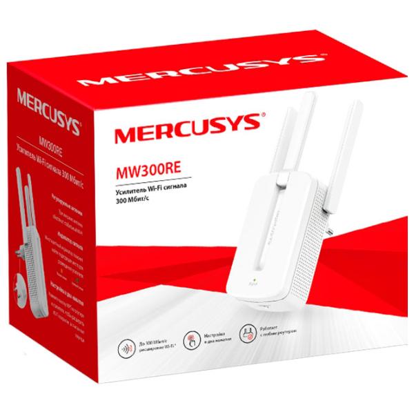 Adaptor de rețea Mercusys MW300RE Wi-Fi/ White photo 3