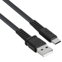 Кабель для телефона PS6002 RivaCase USB Type-A + USB Type-C 2.1 м/ Черный photo 3