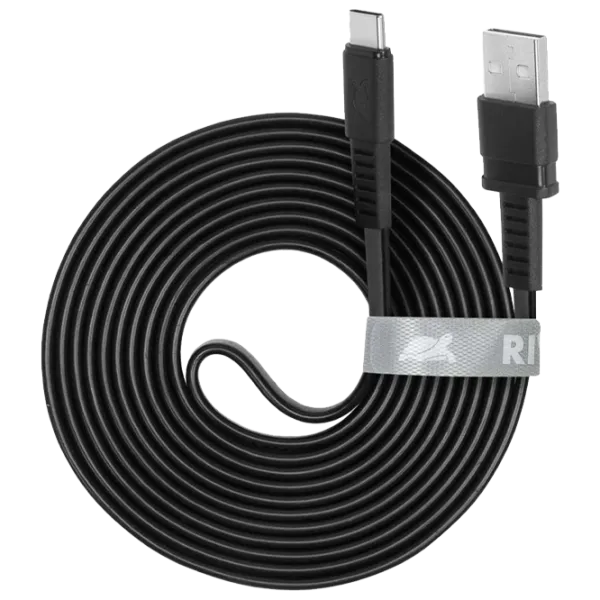 Кабель для телефона PS6002 RivaCase USB Type-A + USB Type-C 2.1 м/ Черный photo 4