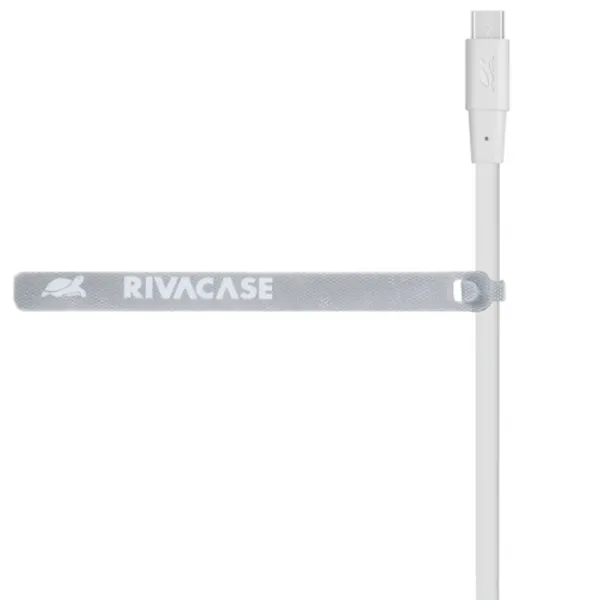 Кабель для телефона PS6002 RivaCase USB Type-A + USB Type-C 2.1 м/ Белый photo 3