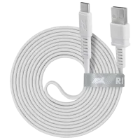 Cablu pentru telefon PS6002 RivaCase USB Type-A + USB Type-C 2.1 m/ White photo 4