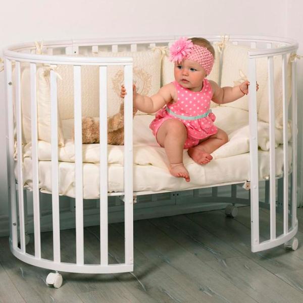 Детская кровать Glamvers Mila (40630) 0 месяцев - 5 лет/ Белый photo 7 Детская кровать Glamvers Mila (40630) 0 месяцев - 5 лет/ Белый photo 7