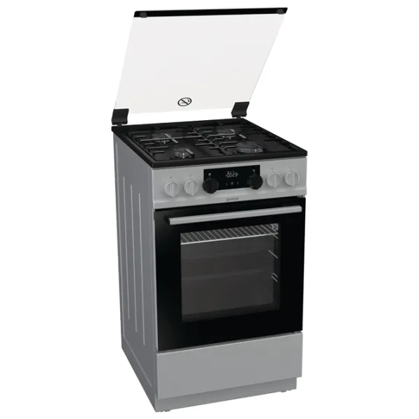 Aragaz Gorenje MEKS512S Pe gaz/ Silver/ Black photo 2 Aragaz Gorenje MEKS512S Pe gaz/ Silver/ Black photo 2