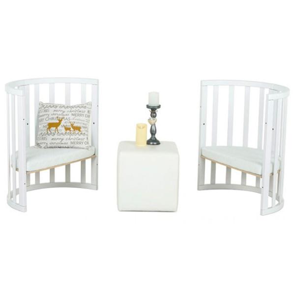 Pat pentru copii Glamvers Round (165761) 0 luni - 3 ani/ White photo 3 Pat pentru copii Glamvers Round (165761) 0 luni - 3 ani/ White photo 3