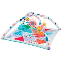 Covoraş pentru joc Kikka Boo PLAYMAT Teepee 2 in 1 Adventure Boy (31201010249) Transformer/ Pink photo 2