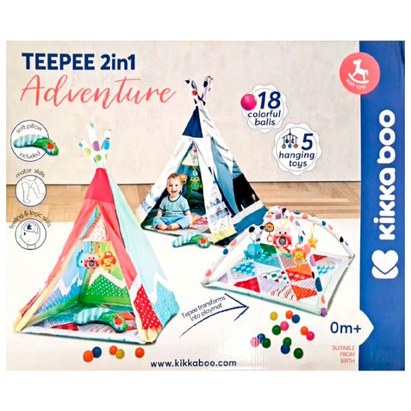 Covoraş pentru joc Kikka Boo PLAYMAT Teepee 2 in 1 Adventure Boy (31201010249) Transformer/ Pink photo 3 Covoraş pentru joc Kikka Boo PLAYMAT Teepee 2 in 1 Adventure Boy (31201010249) Transformer/ Pink photo 3