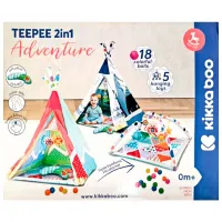 Covoraş pentru joc Kikka Boo PLAYMAT Teepee 2 in 1 Adventure Boy (31201010249) Transformer/ Pink photo 3