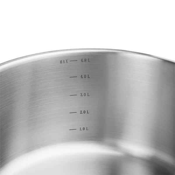 Кастрюля Rondell RDS-1110 4.8 л Нержавеющая сталь/ Стальной photo 4