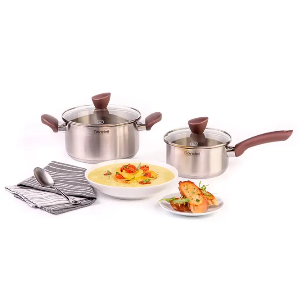 Кастрюля Rondell RDS-1110 4.8 л Нержавеющая сталь/ Стальной photo 7