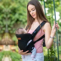 Marsupiu pentru copii Lorelli BABY CARRIER BETWEЕN (10010130001) 9 kg/ Red photo 4